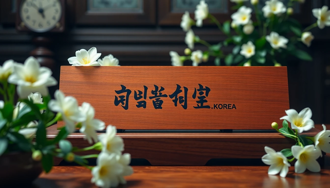 장례식 고인 명패 선택과 2026년 가격대 완벽 정리