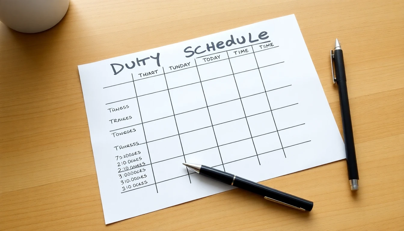 장례식 상주 교대 근무표 작성법