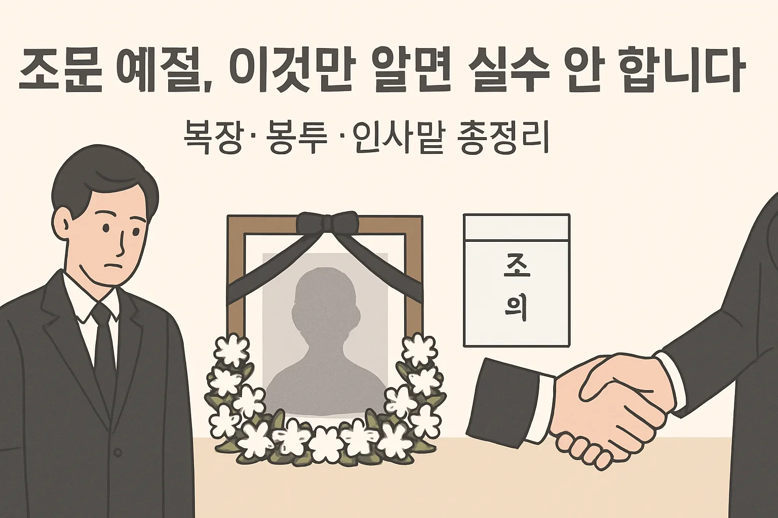 조문 예절, 이것만 알면 실수 안 합니다 (복장·봉투·인사말 총정리)**