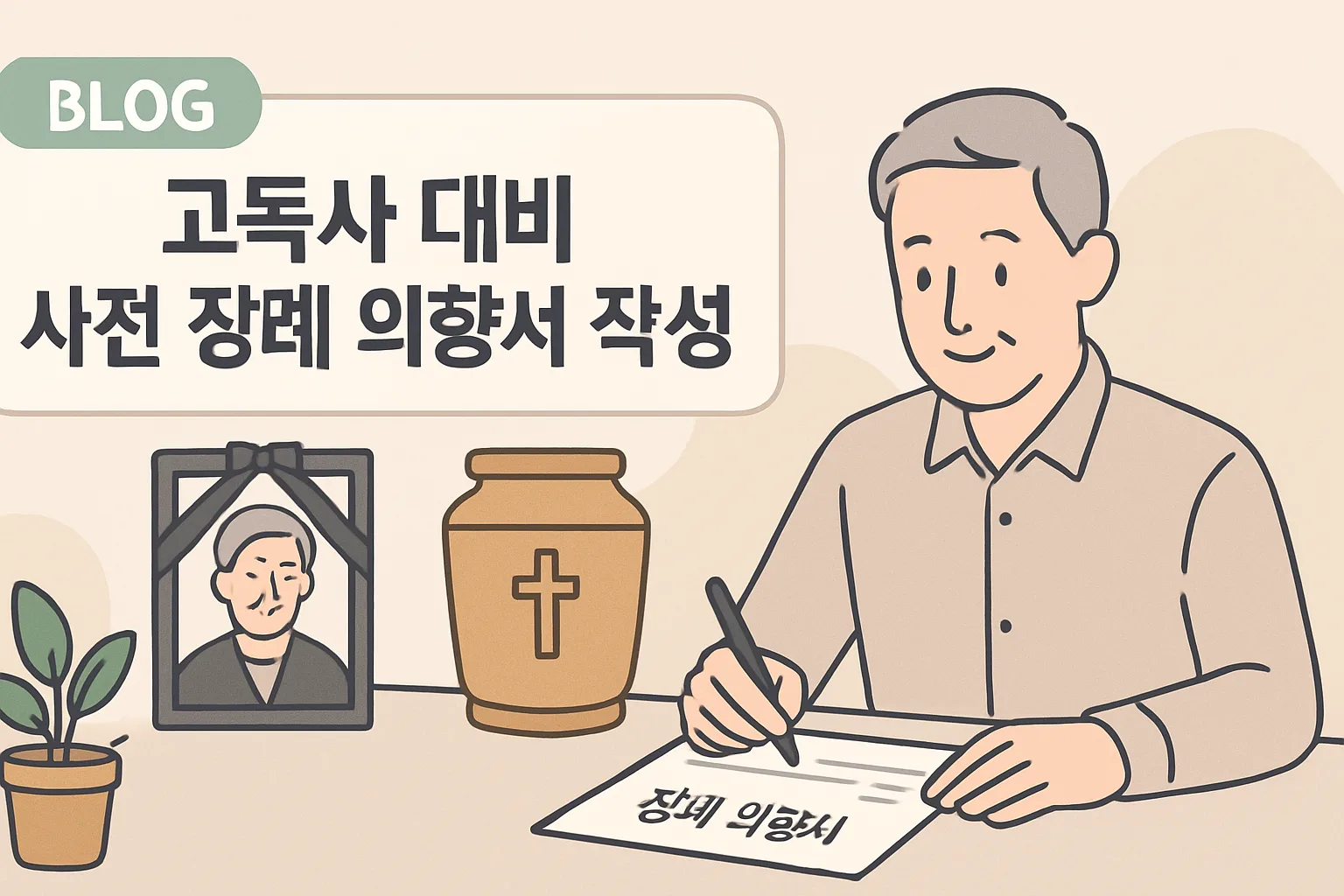 고독사 대비 사전 장례 의향서 작성