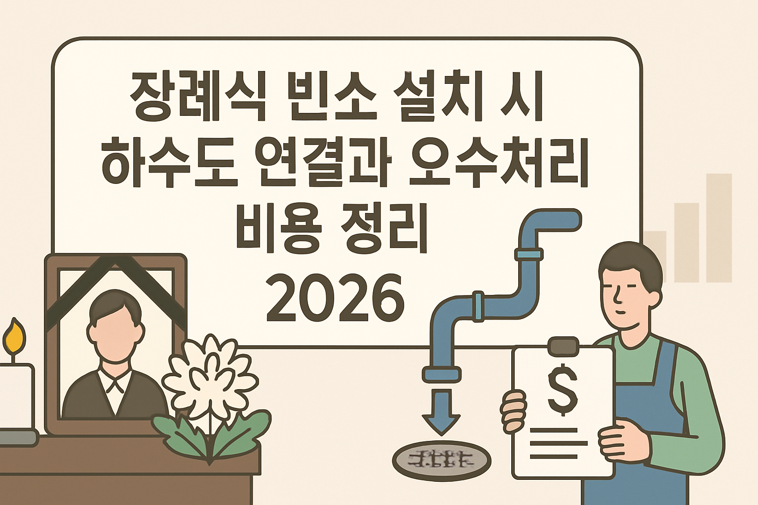 장례식 빈소 설치 시 하수도 연결과 오수처리 비용 정리 2026