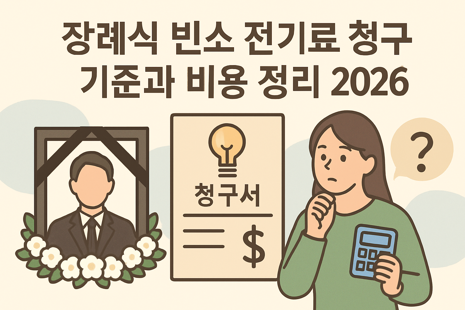 장례식 빈소 전기료 청구 기준과 비용 정리 2026