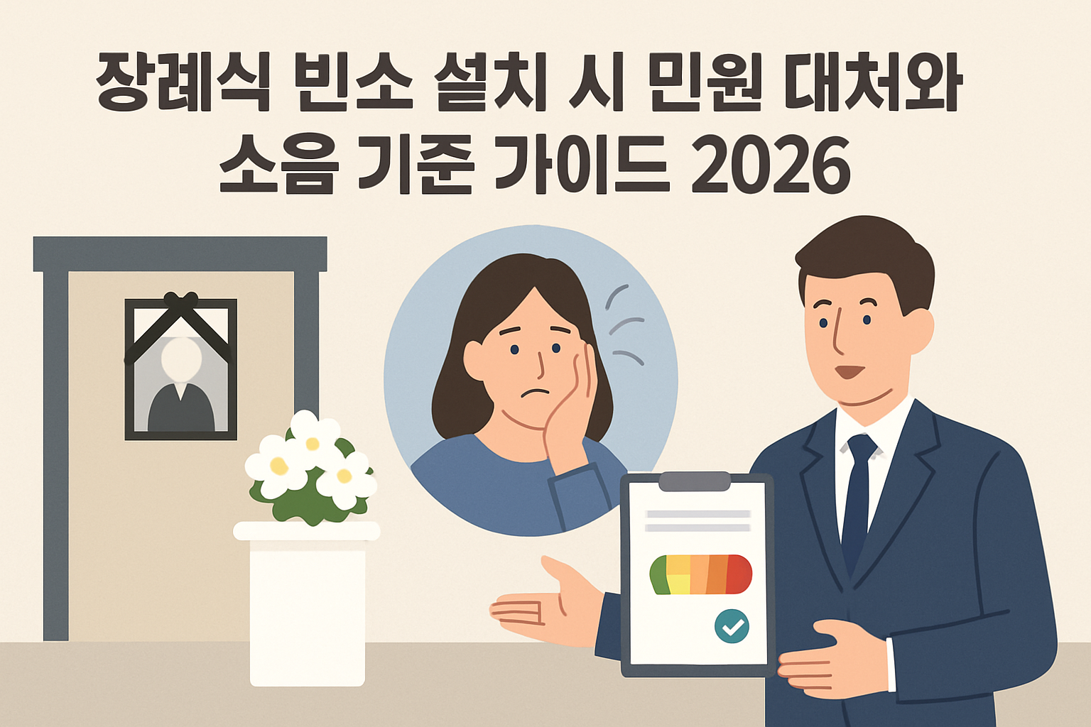장례식 빈소 설치 시 민원 대처와 소음 기준 가이드 2026