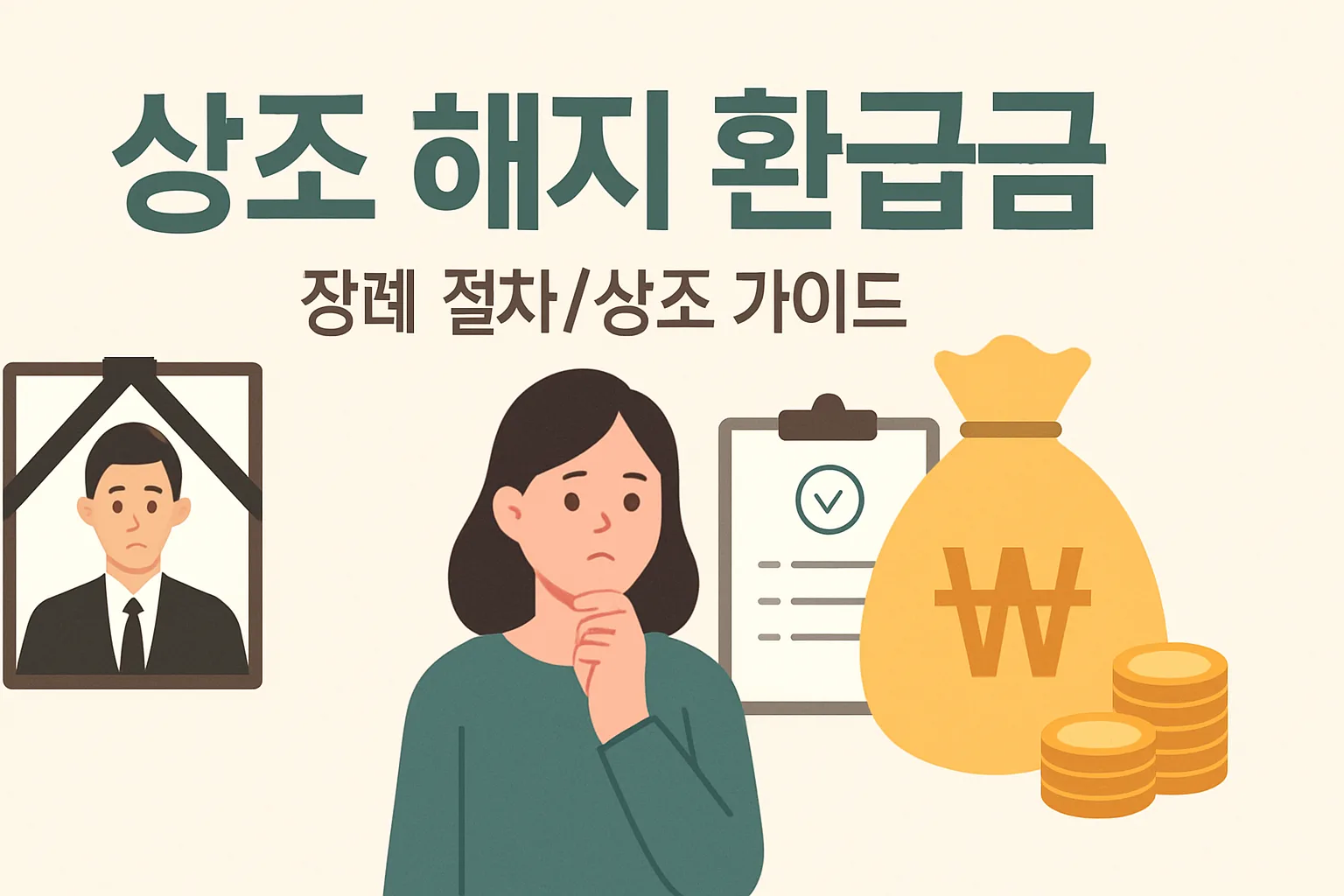 상조 해지 환급금, 낸 돈 다 못 받습니다 — 해약공제 빼고 실제로 남는 금액**
