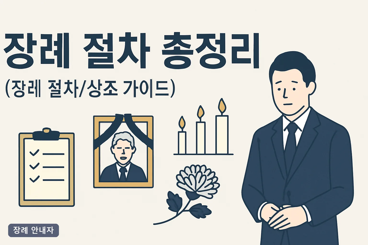 장례 절차 총정리 2026 기준｜임종 4시간 골든타임부터 삼우제까지 3일장 순서·비용 실전 가이드