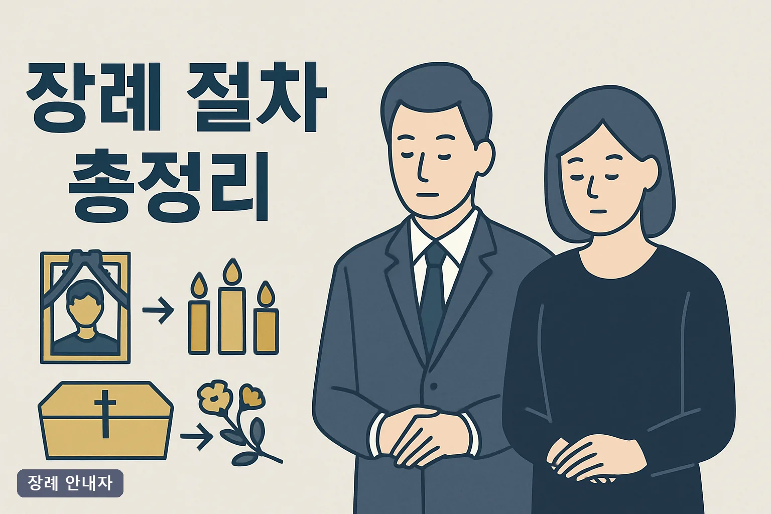 장례 절차 총정리 2026년 최신｜임종 직후 4시간부터 삼우제까지 3일장 순서·비용 전 과정
