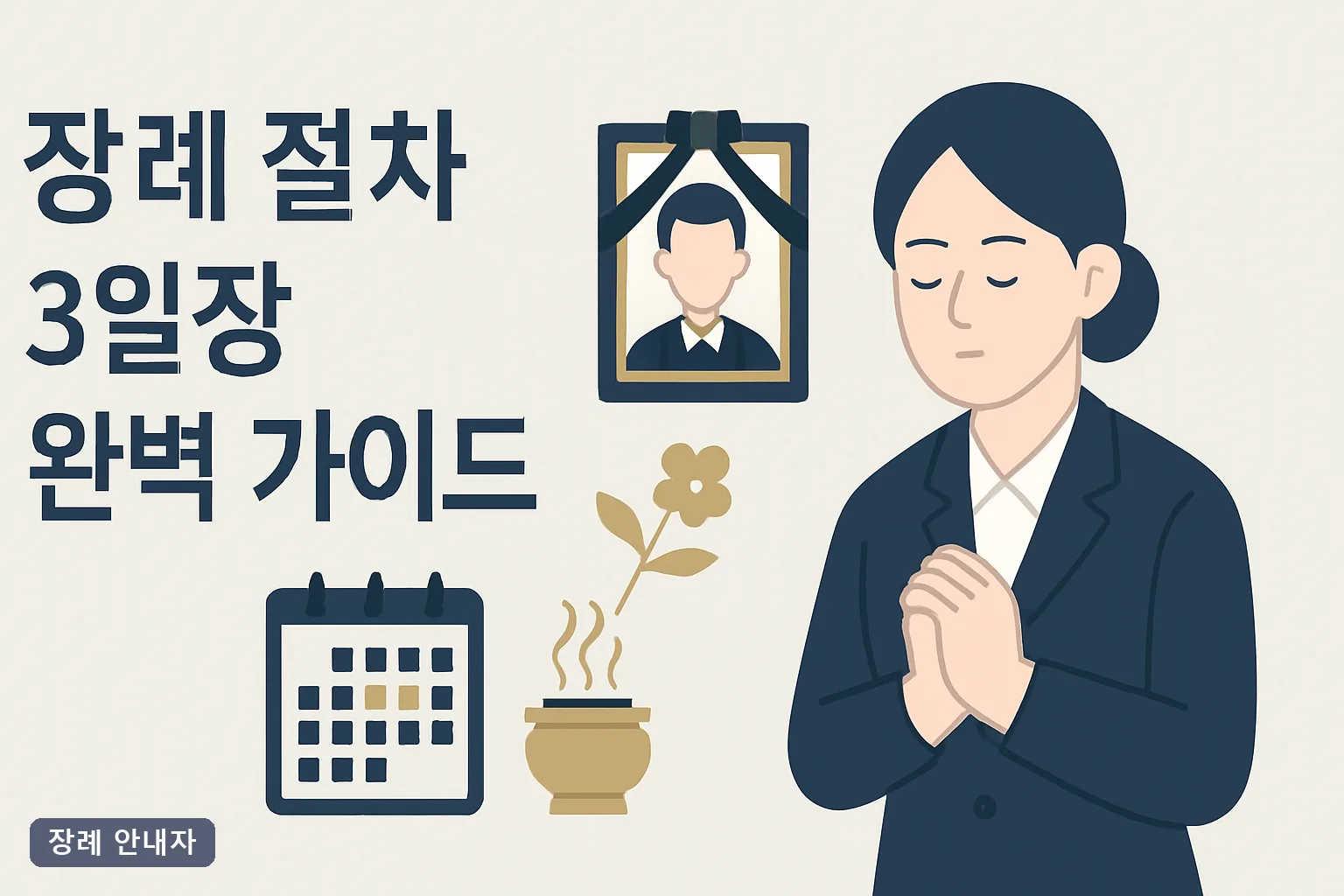 장례 절차 3일장 완벽 가이드 2026｜임종 4시간 골든타임부터 발인·삼우제까지 순서와 비용 총정리