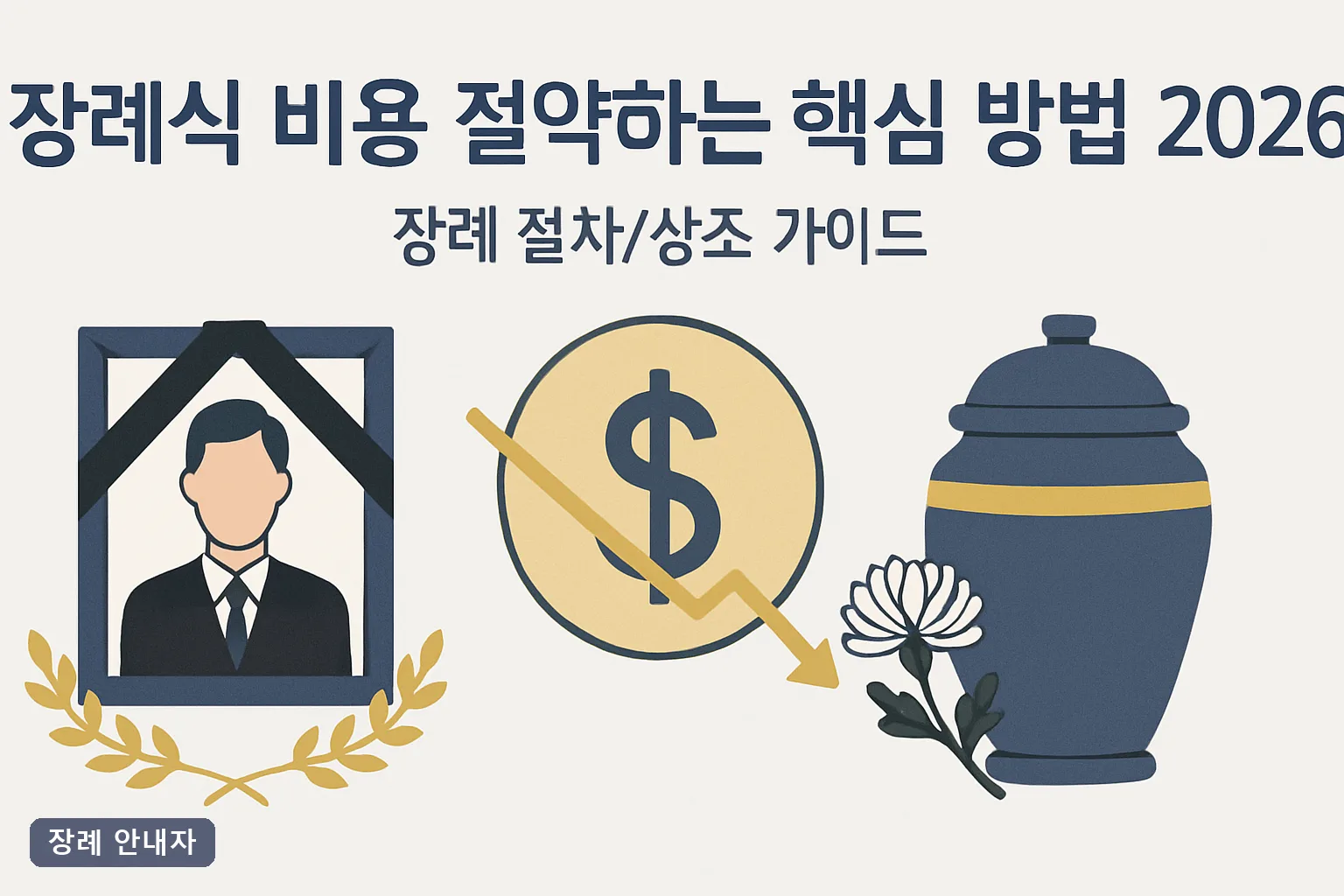 장례식 비용 절약하는 핵심 방법 2026｜평균 1,380만원 견적을 700만원대로 줄이는 7단계