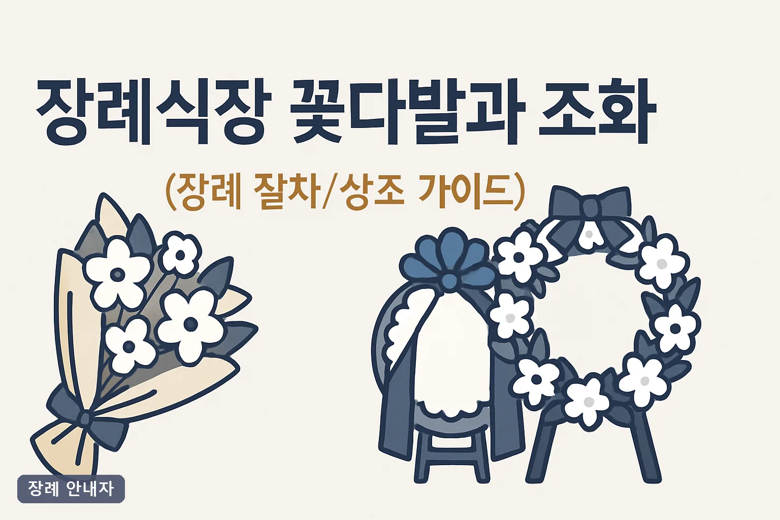 장례식장 꽃다발과 조화 차이 2026 총정리｜화환 가격 8만원 기준과 반입 규정 실전 가이드