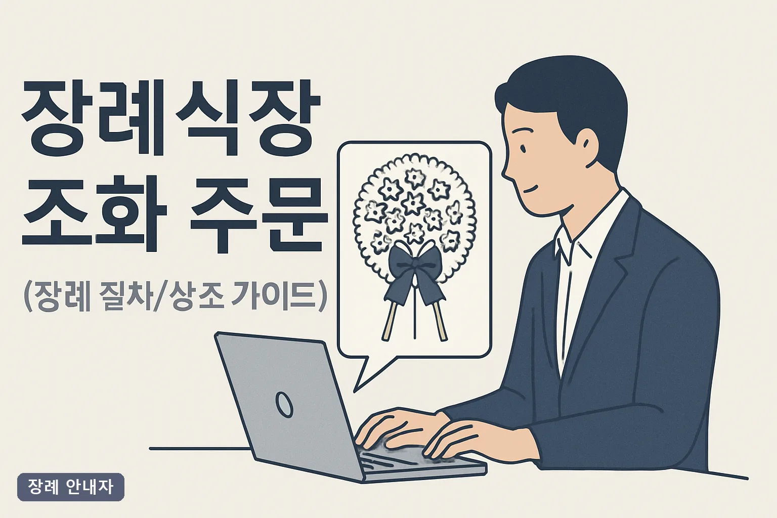 장례식장 조화 주문 완벽 가이드 2026｜근조화환 가격·주문 시간·리본 문구 총정리