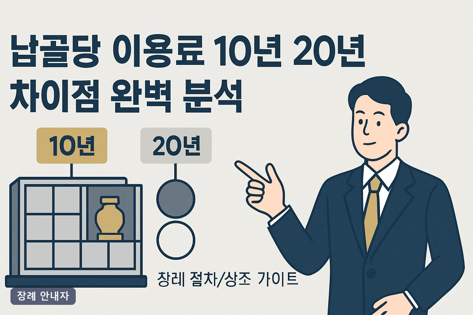 납골당 이용료 10년 20년 차이점 완벽 분석 2026｜총액·관리비·연장비까지 실제 계산법
