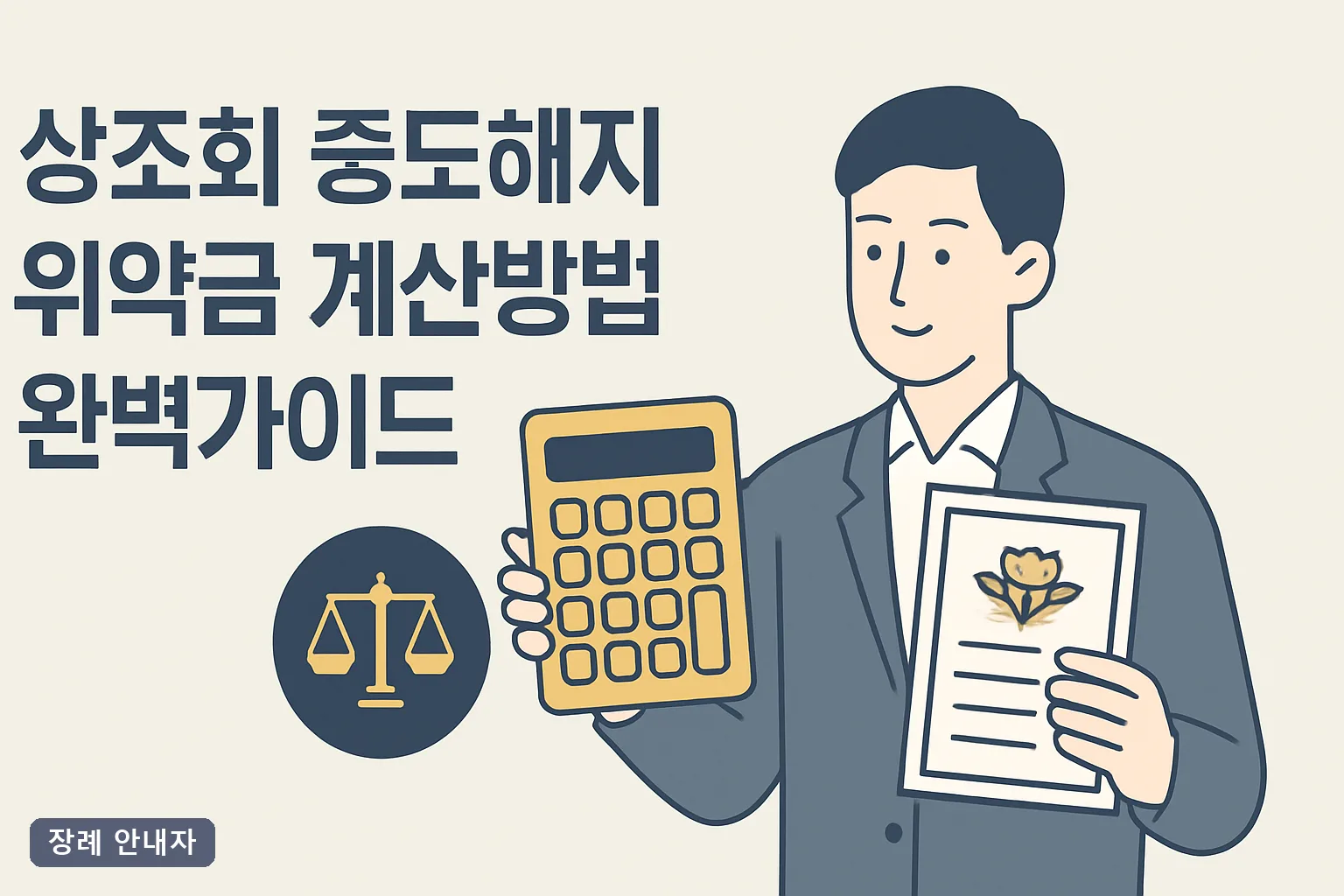 상조회 중도해지 위약금 계산방법 완벽가이드 2026｜해약환급금 공식·단계별 공제율·환급 신청 절차 총정리