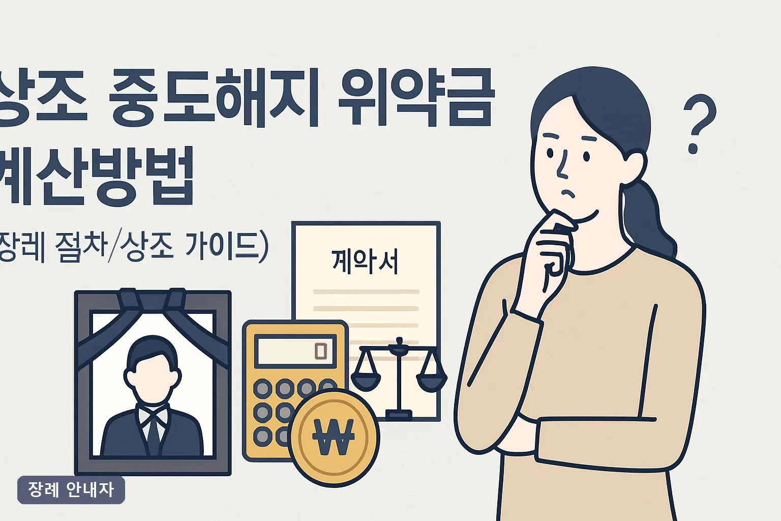 상조 중도해지 위약금 계산방법 2026 총정리｜해약환급금 공식과 회차별 환급률표