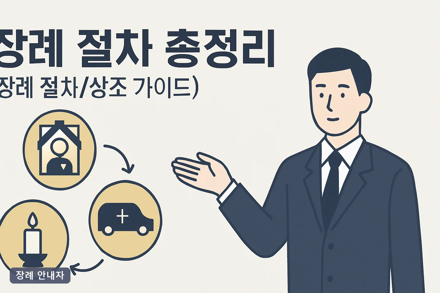 장례 절차 총정리 2026 최신｜임종 직후 4시간부터 삼우제·사망신고까지 비용과 순서 전 과정