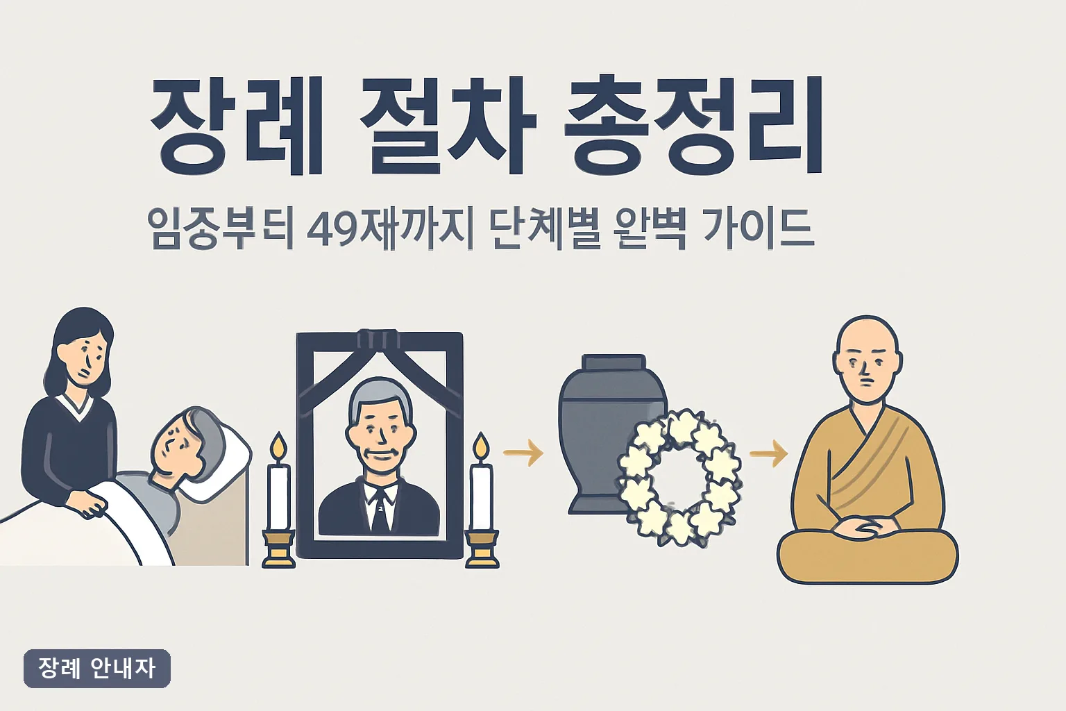 장례 절차 총정리|임종부터 49재까지 단계별 완벽 가이드